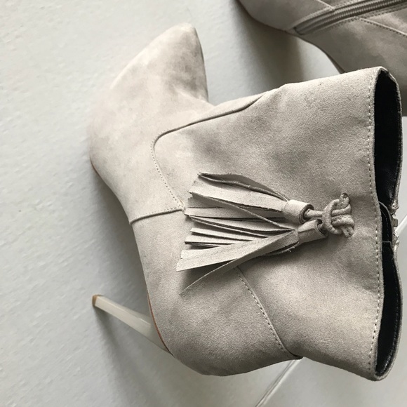 BEAUTIFUL Taupe Faux Suede Bootie - Picture 5 of 6